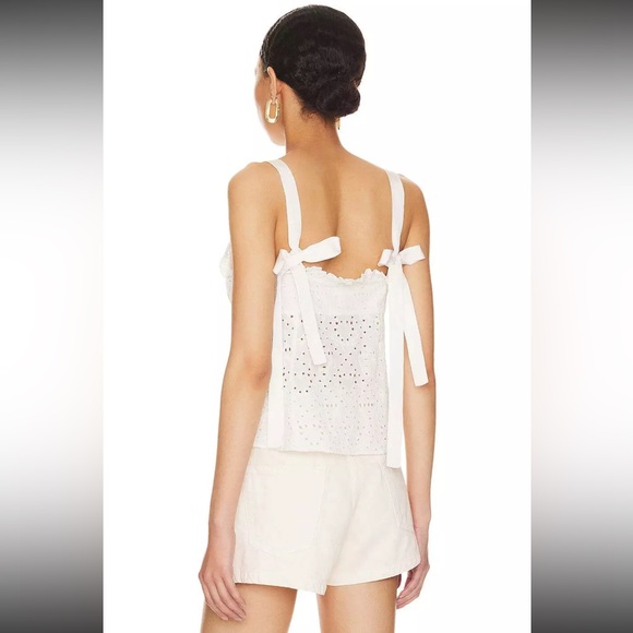 LPA Ella Eyelet Top in coconut milk - Picture 2 of 5